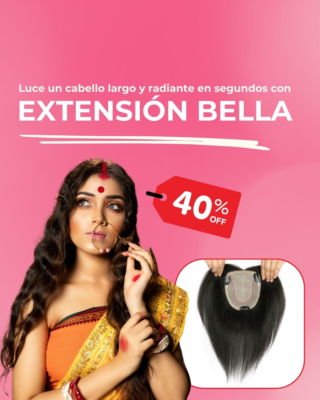 ¡EN TENDENCIA! EXTENSIÓN DE CABELLO BELLA DEWI CANTIK