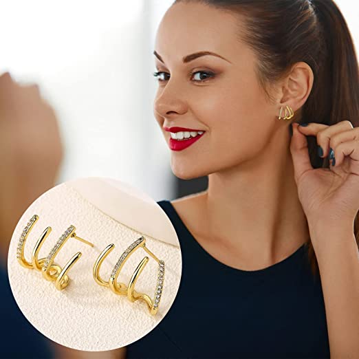 2 💎 ¡PRODUCTO ADICIONAL! 💎 ARETES DE CUATRO GARRAS 🌟