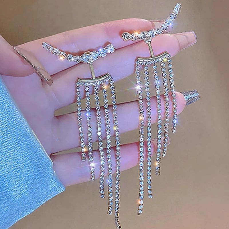 ¡¡PRODUCTO EXCLUSIVO!! PENDIENTES RHINESTONE 2 EN 1