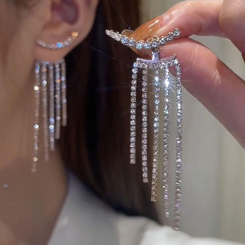 ¡¡PRODUCTO EXCLUSIVO!! PENDIENTES RHINESTONE 2 EN 1