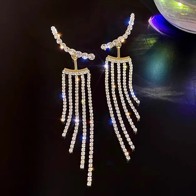¡¡PRODUCTO EXCLUSIVO!! PENDIENTES RHINESTONE 2 EN 1