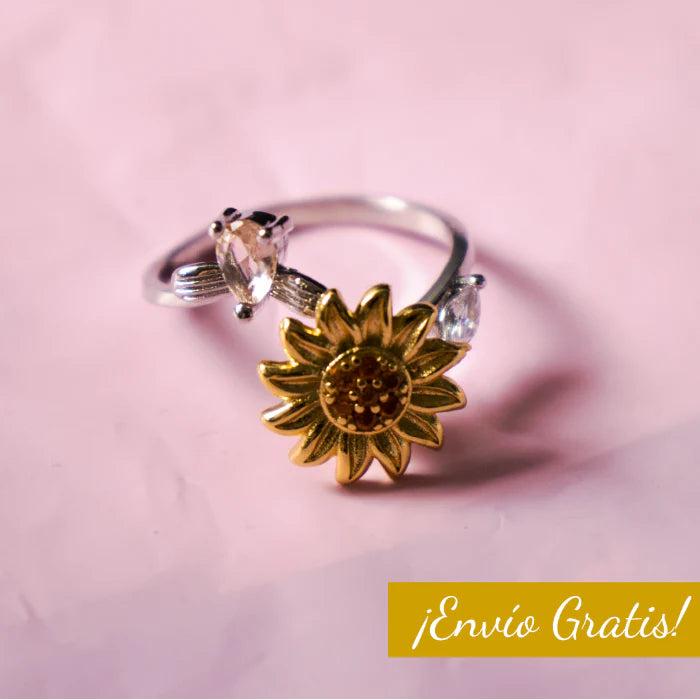 ¡ESPECIAL SAN VALENTÍN! ETERNO GIRASOL anillo y collar
