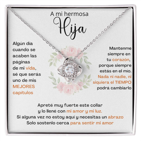 DISEÑO PREMIUM! COLLAR NUDO DE AMOR