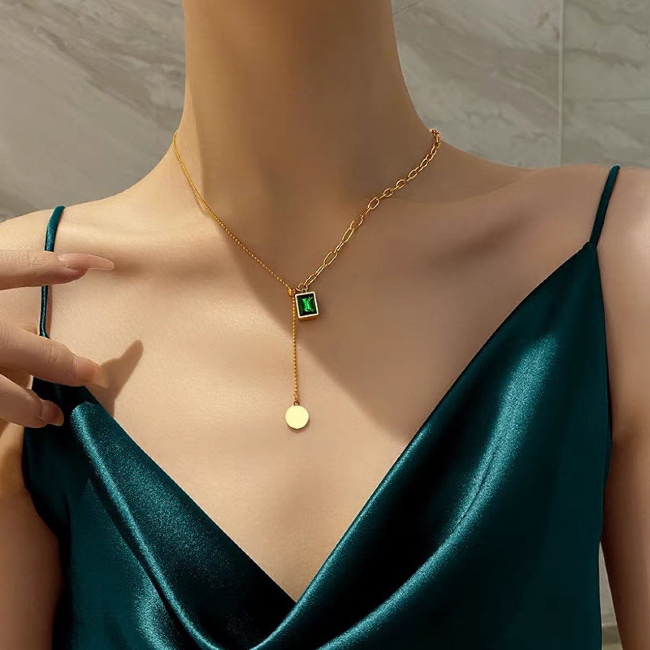 ¡PRODUCTO EXCLUSIVO! COLLAR ESMERALDA REAL MKT A