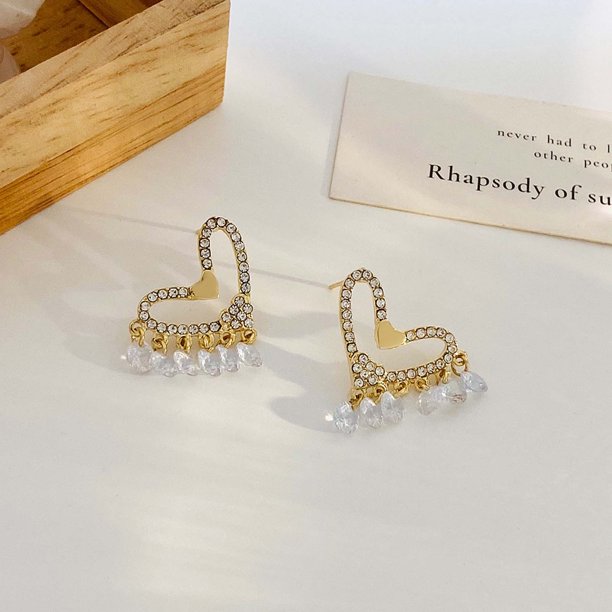 ¡PRODUCTO EN TENDENCIA! ARETES CORAZÓN DE DIAMANTE ™️