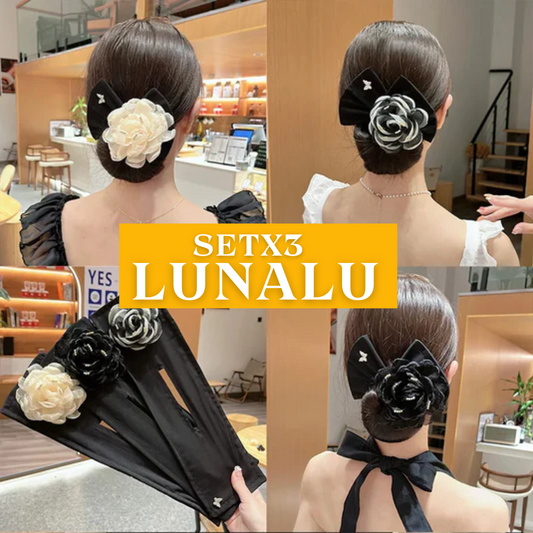 ¡PROMO DEL AÑO! SET X3 ACCESORIOS DE CABELLO LUNALU IG