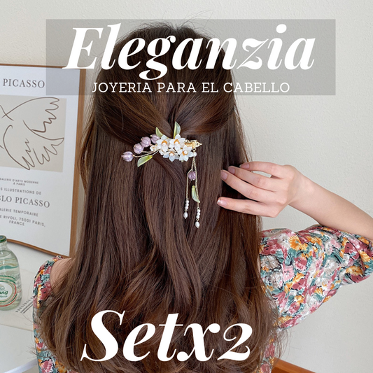 ¡EXCLUSIVO! SETX2 JOYERIA PARA EL CABELLO ELEGANZIA