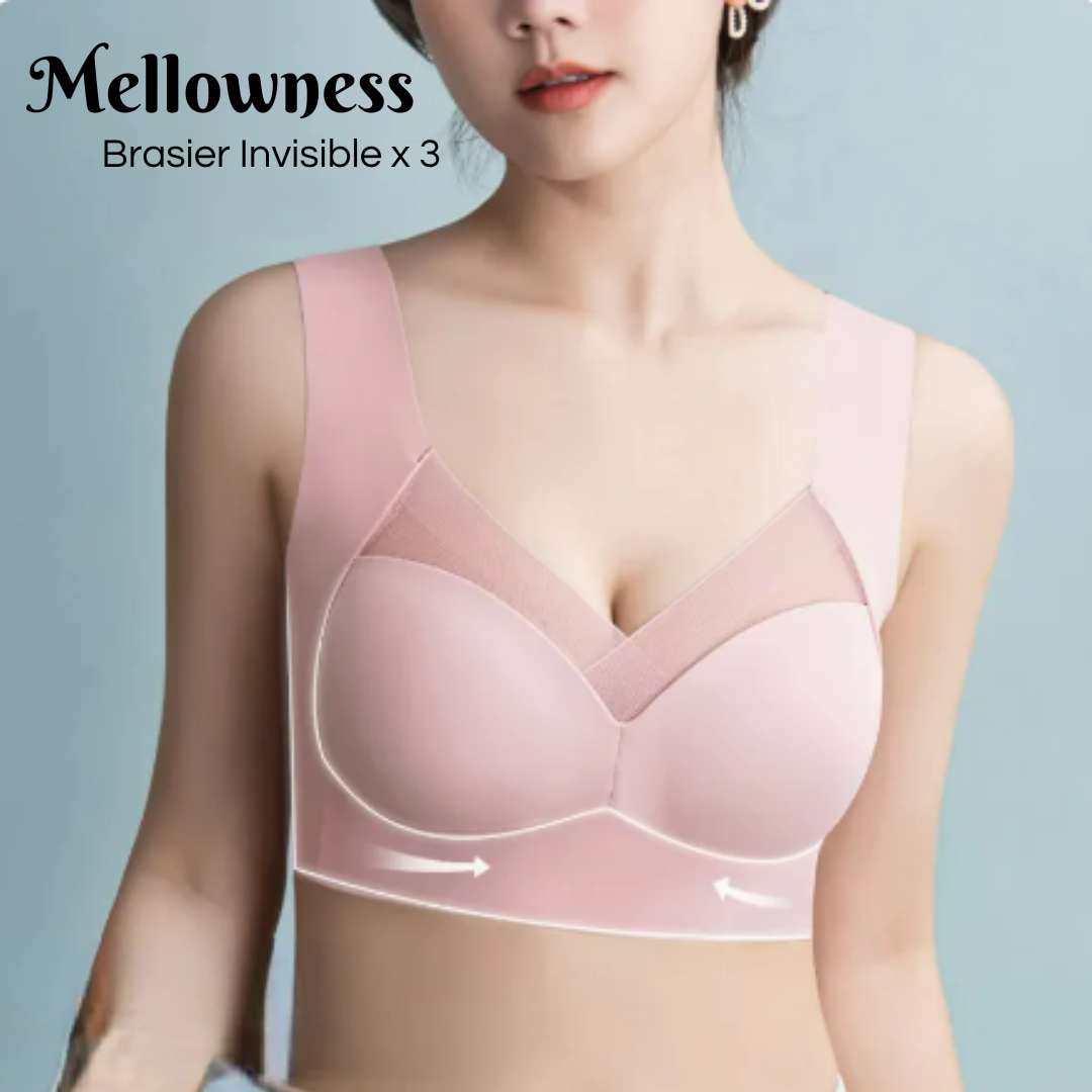 ¡SÚPER OFERTA! 3 BRASIERES INVISIBLES MELLOWNESS