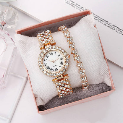 ¡¡EN TENDENCIA!! SET BRILLIANT X (1 RELOJ DE DAMA Y UN BRAZALETE)