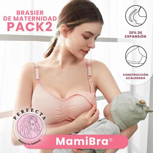 ¡PACKX2! BRASIER DE MARTERNIDAD MAMIBRA