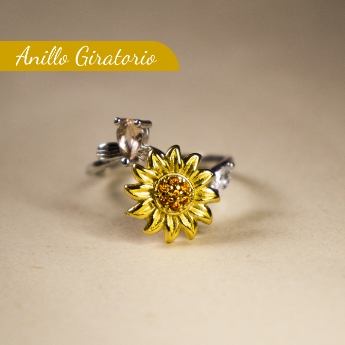 ¡¡PRODUCTO EN TENDENCIA!! ANILLO GIRATORIO DE GIRASOL MKT G