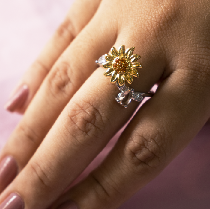 ¡¡PRODUCTO EN TENDENCIA!! ANILLO GIRATORIO DE GIRASOL MKT G