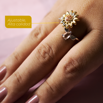 ¡¡PRODUCTO EN TENDENCIA!! ANILLO GIRATORIO DE GIRASOL MKT F