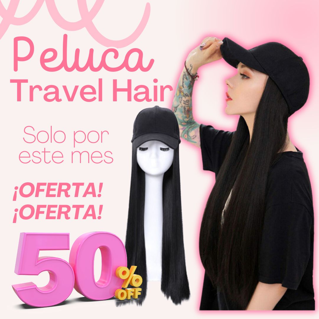 ¡EDICIÓN LIMITADA! PELUCA CON GORRA TRAVEL HAIR 002