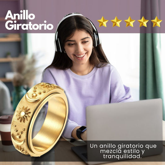 ¡EXCLUSIVO! ANILLO GIRATORIO PARA LA ANSIEDAD LUNATWIRL