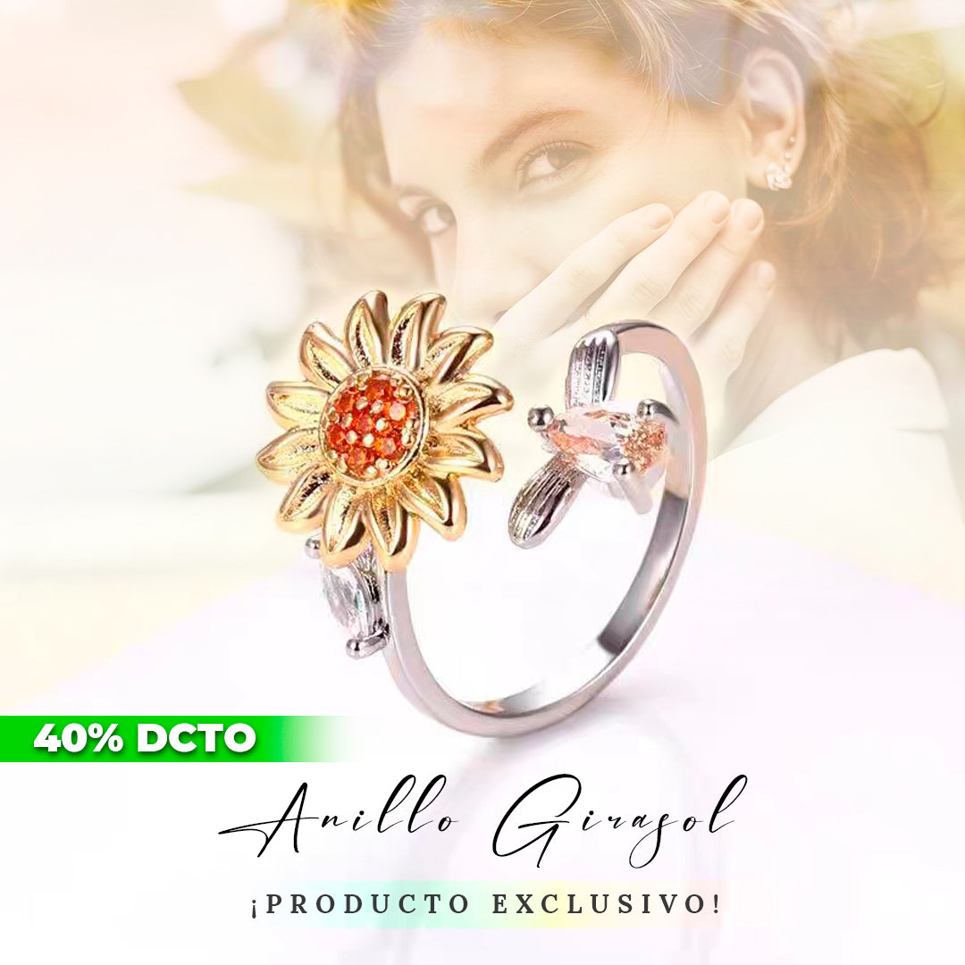 ¡¡PRODUCTO EN TENDENCIA!! ANILLO GIRATORIO DE GIRASOL MKT C