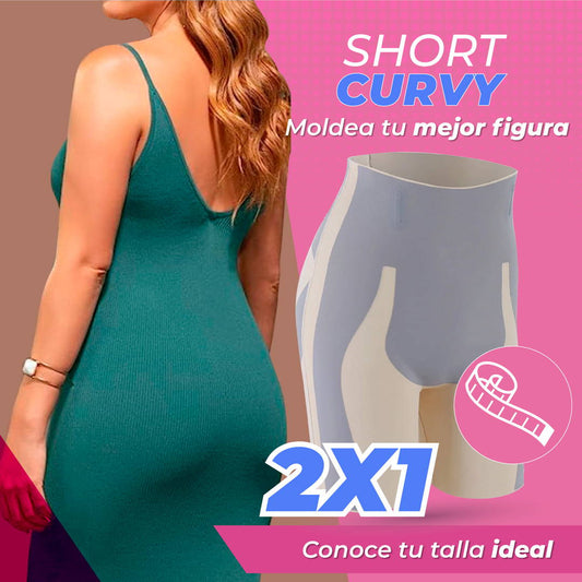 ¡EXCLUSIVO! SHORT MOLDEADOR CURVY 2X1